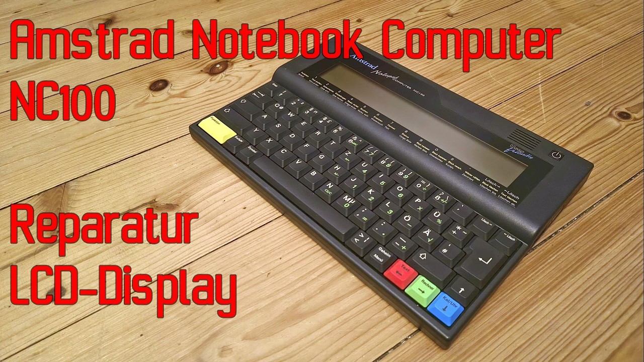 Amstrad NC100 Reparatur des LCD-Displays