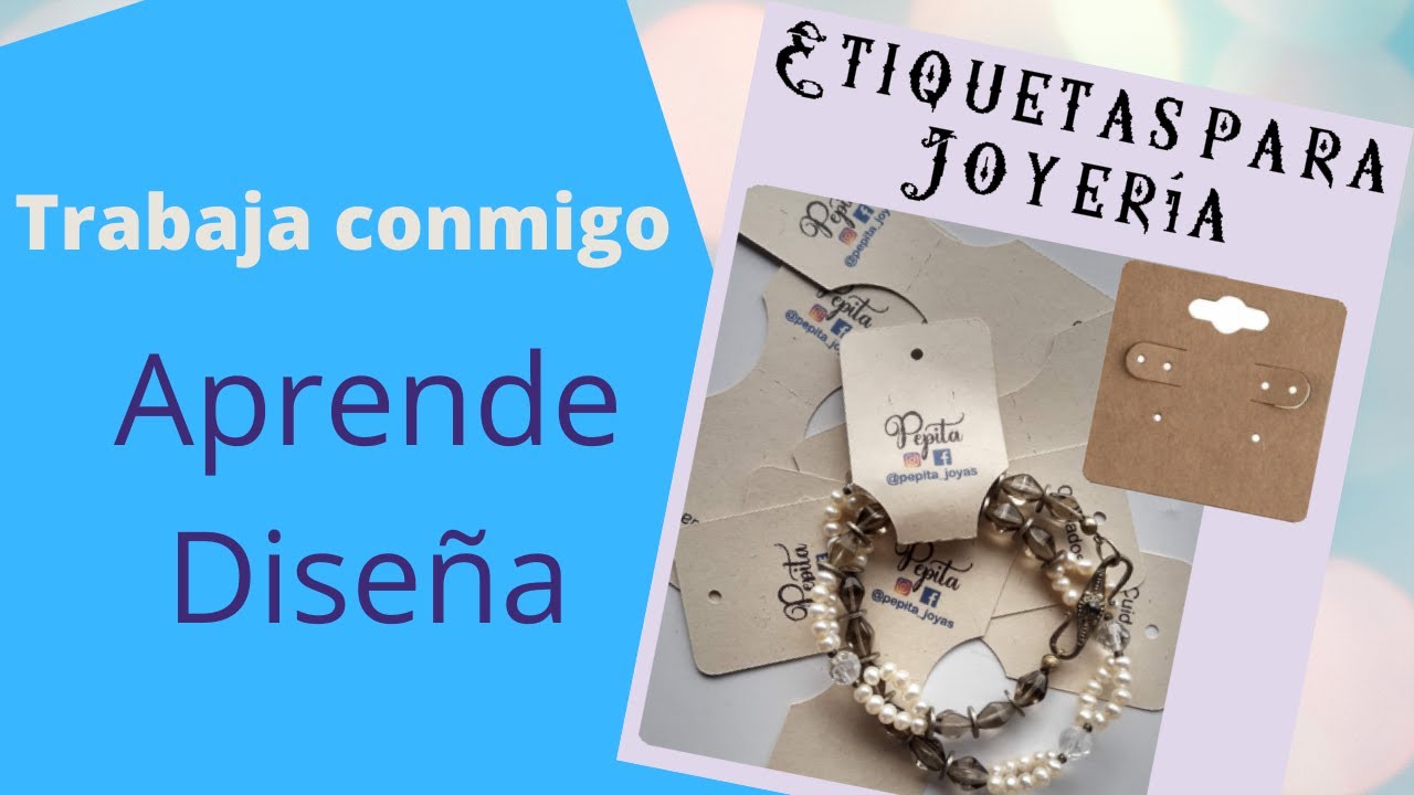 CREA Etiquetas para joyería en Silhouette Studio