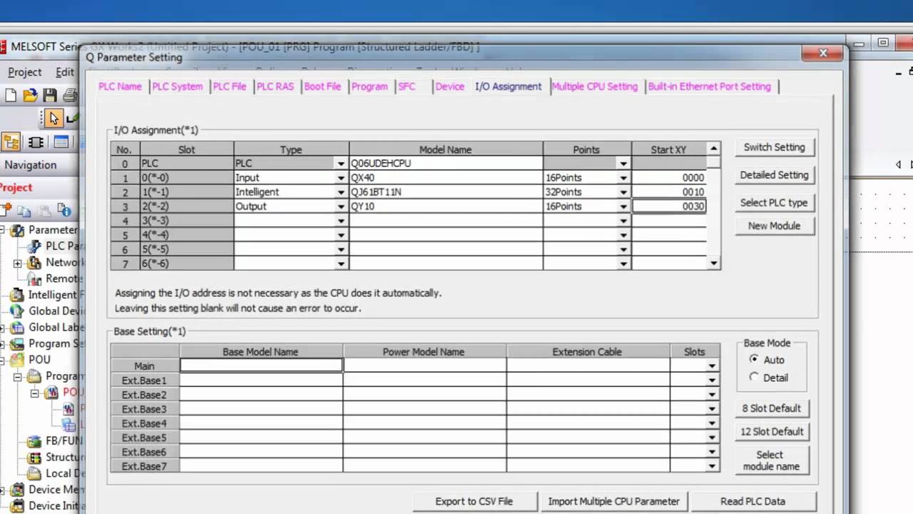 Mitsubishi Quick Tips: Training - PLC I/O Addresses