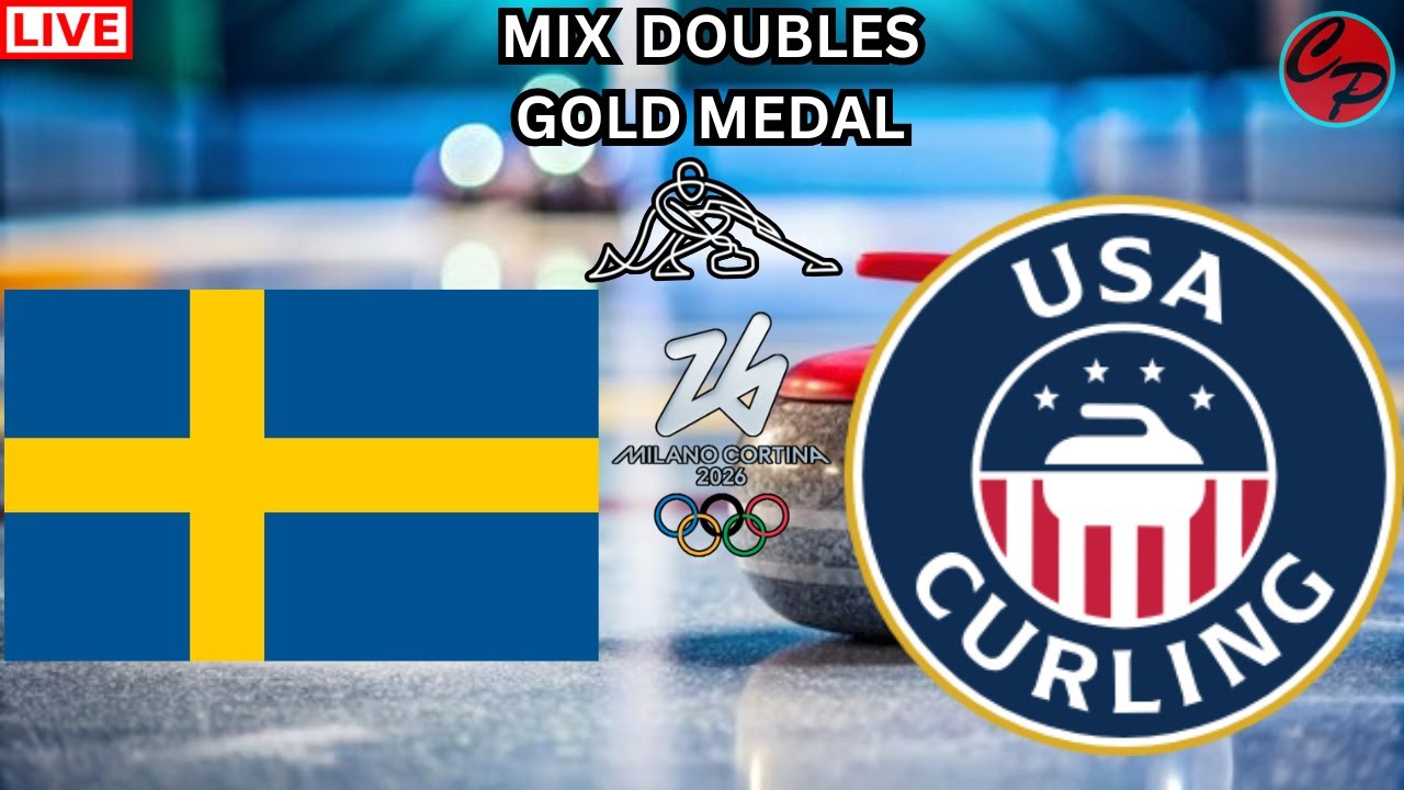 SWEDEN vs USA WINTER OLYMPICS CURLING MIX DOUBLES GOLD MEDAL MATCH LIVE GAME CAST & CHAT