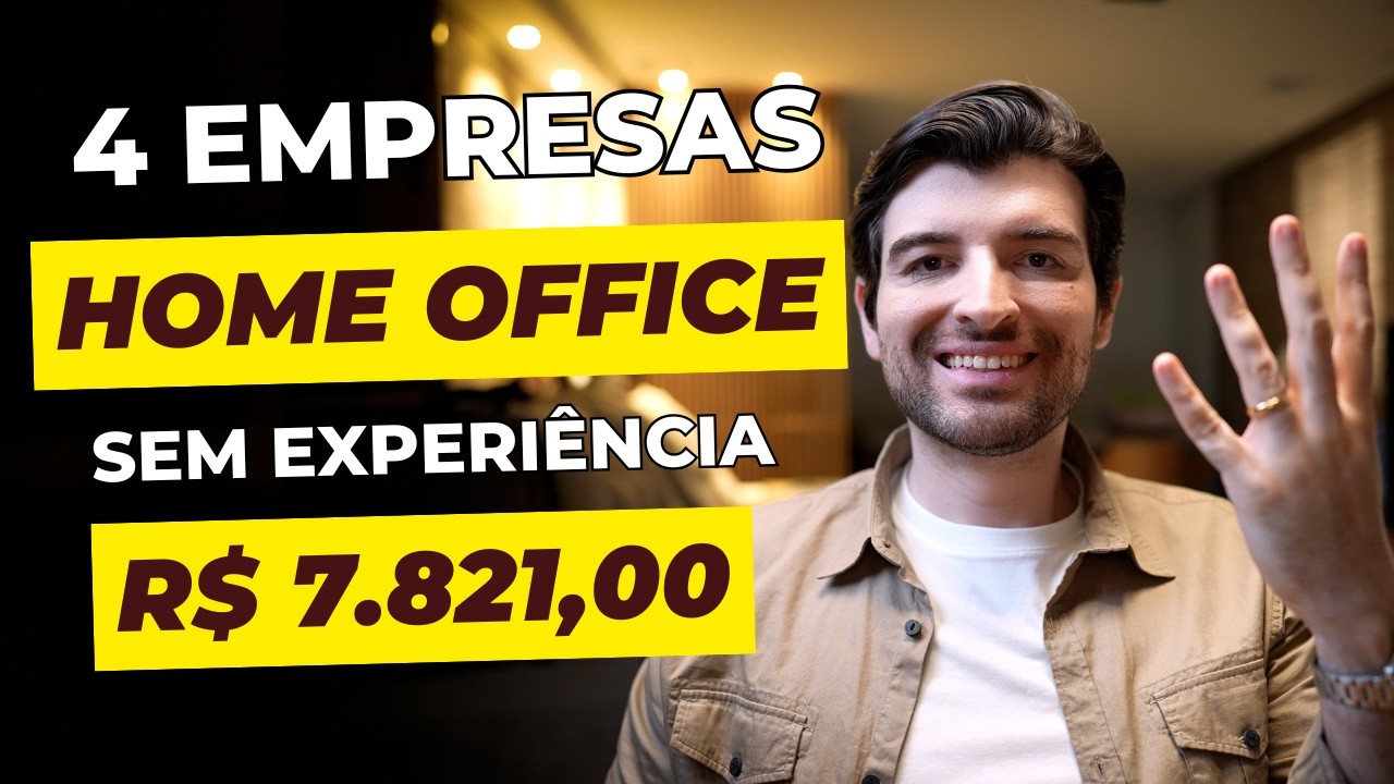 4 Empresas HOME OFFICE Que SEMPRE Est&atilde;o Contratando