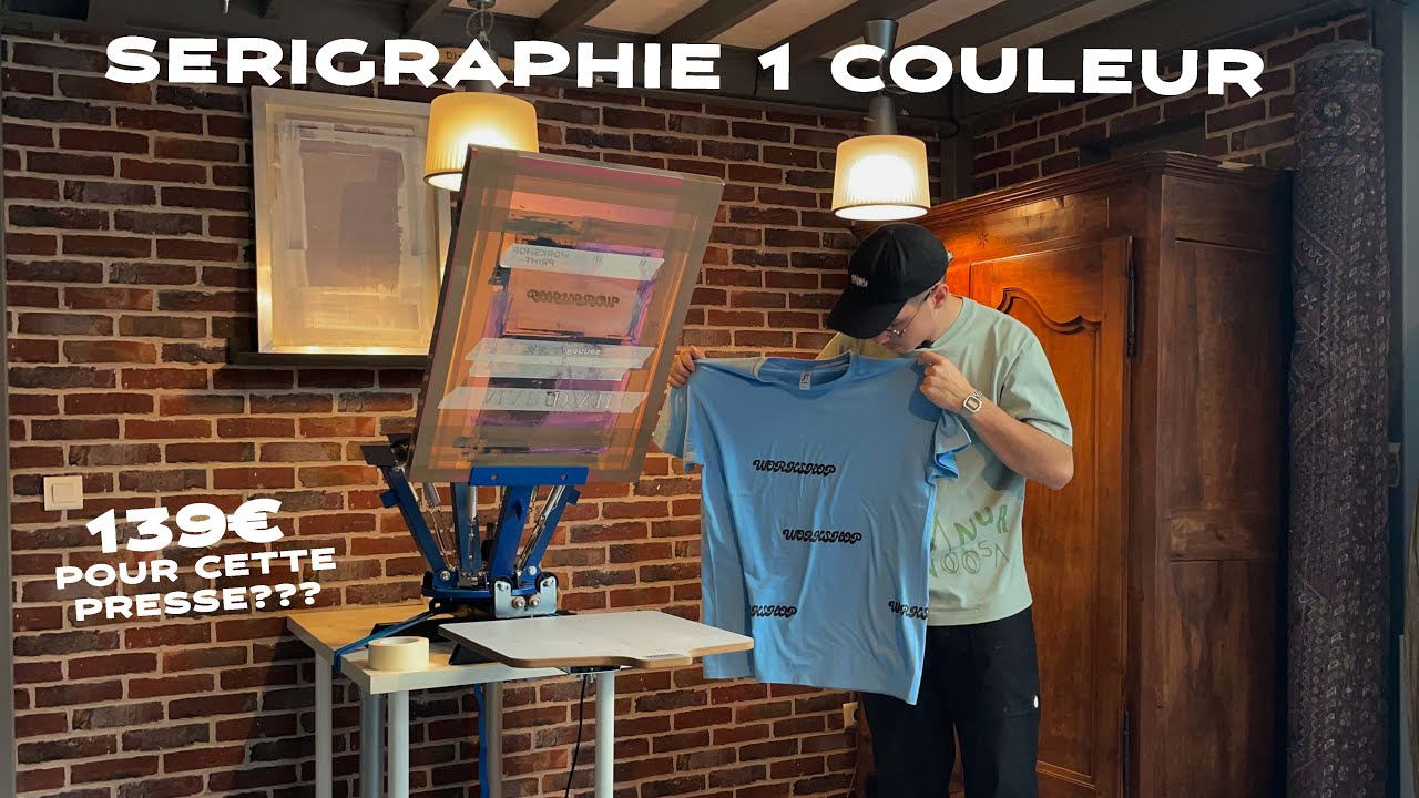 Je teste la fameuse presse de sérigraphie VEVOR!🤯👕