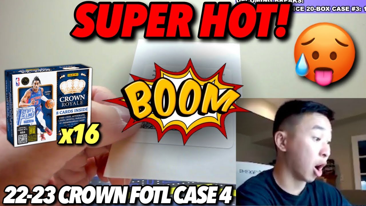 THIS PRODUCT IS CRAZY HOT! 🥵🔥 2022-23 Panini Crown Royale Basketball FOTL 16-Box CASE Break #4