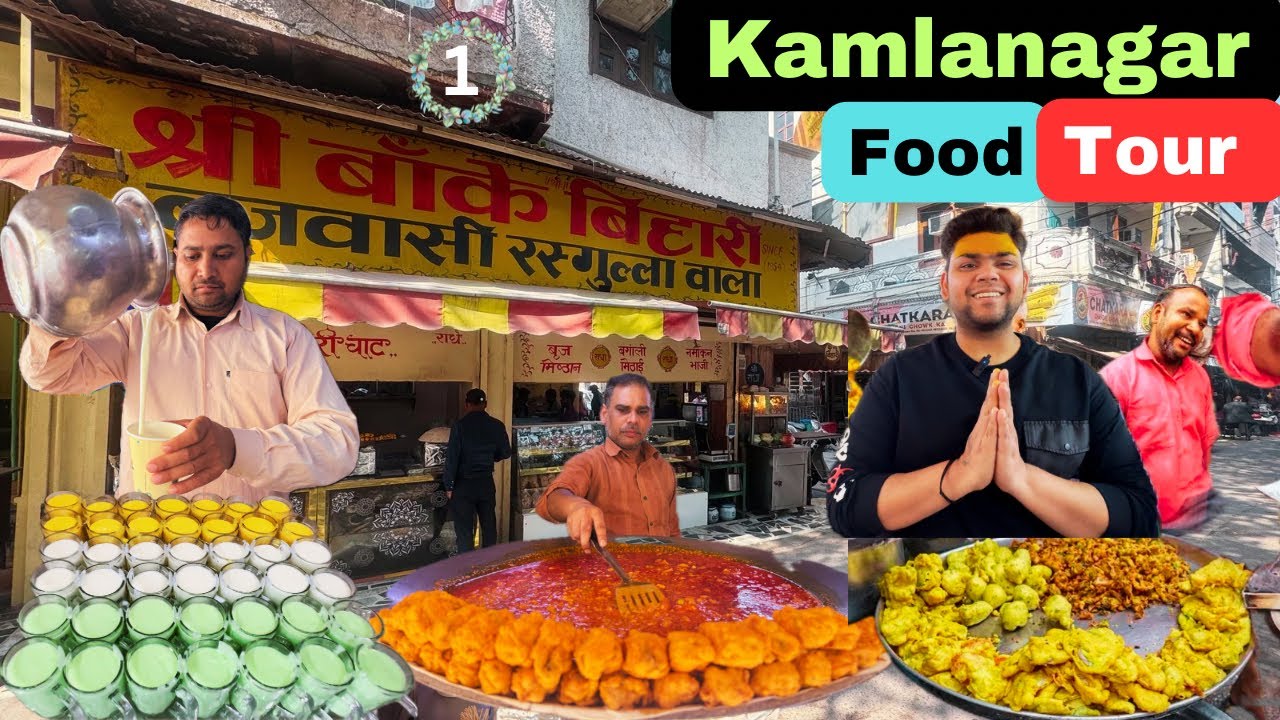 Best Delhi Street Food |Kamlanagar|Paalak Patta Chaat| Rabri | Poori Halwa|Chache Di Hatti| Kachori