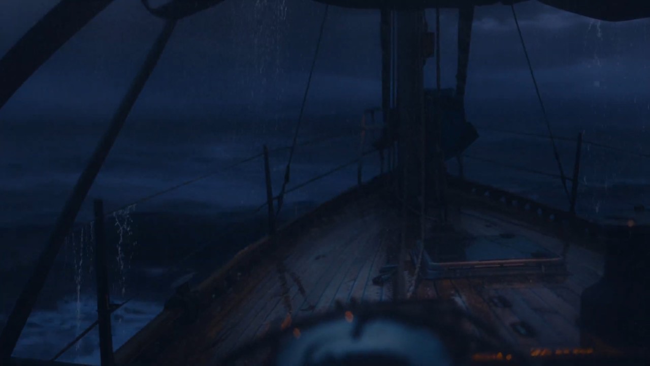 Deep Sleep in the Heart of a Stormy Sea | Heavy Rain and Crashing Bow Waves | Relaxing Night