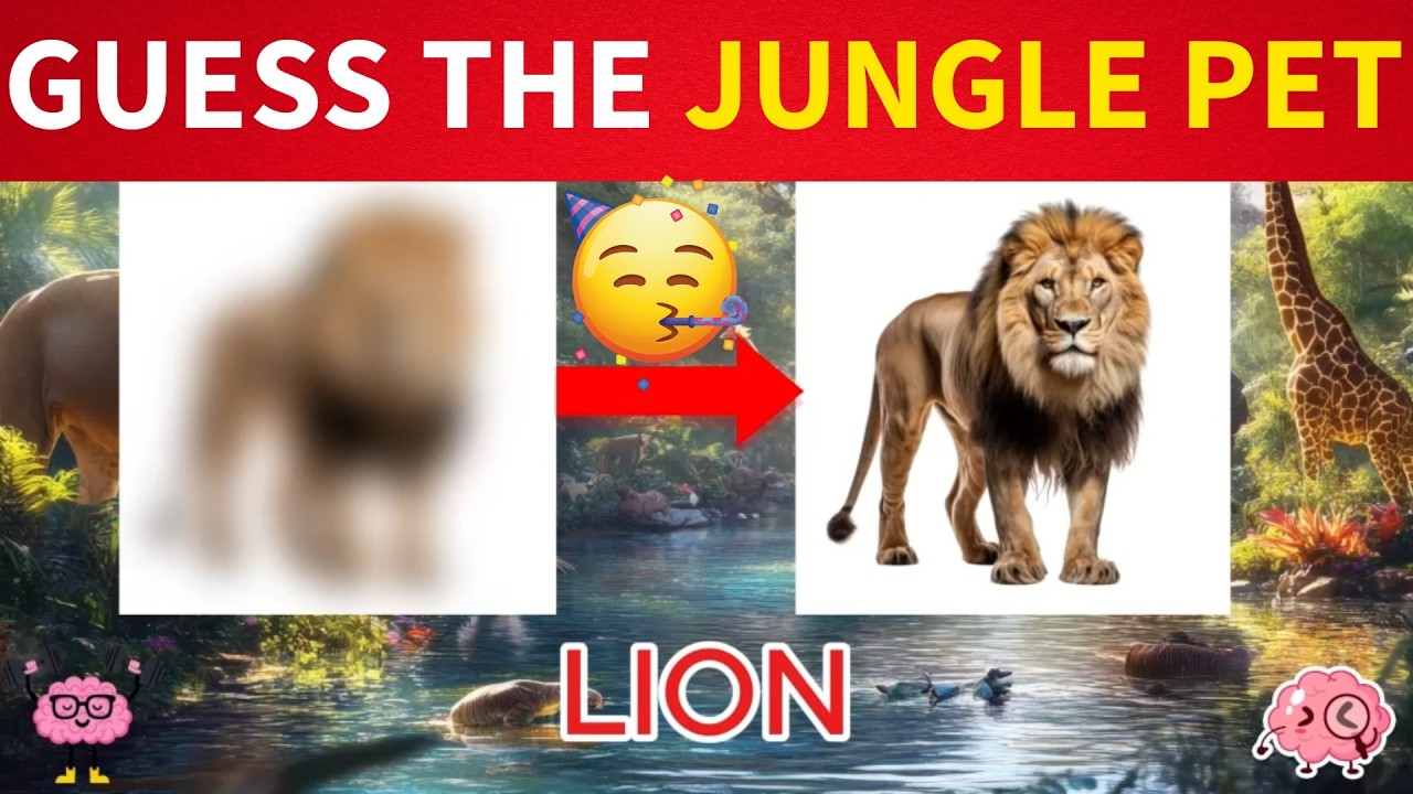 99% Won’t See This! Test Your Eyes Now🧠 | 👀Jungle Pets ⏳| 😱Easy to Impossible🔥