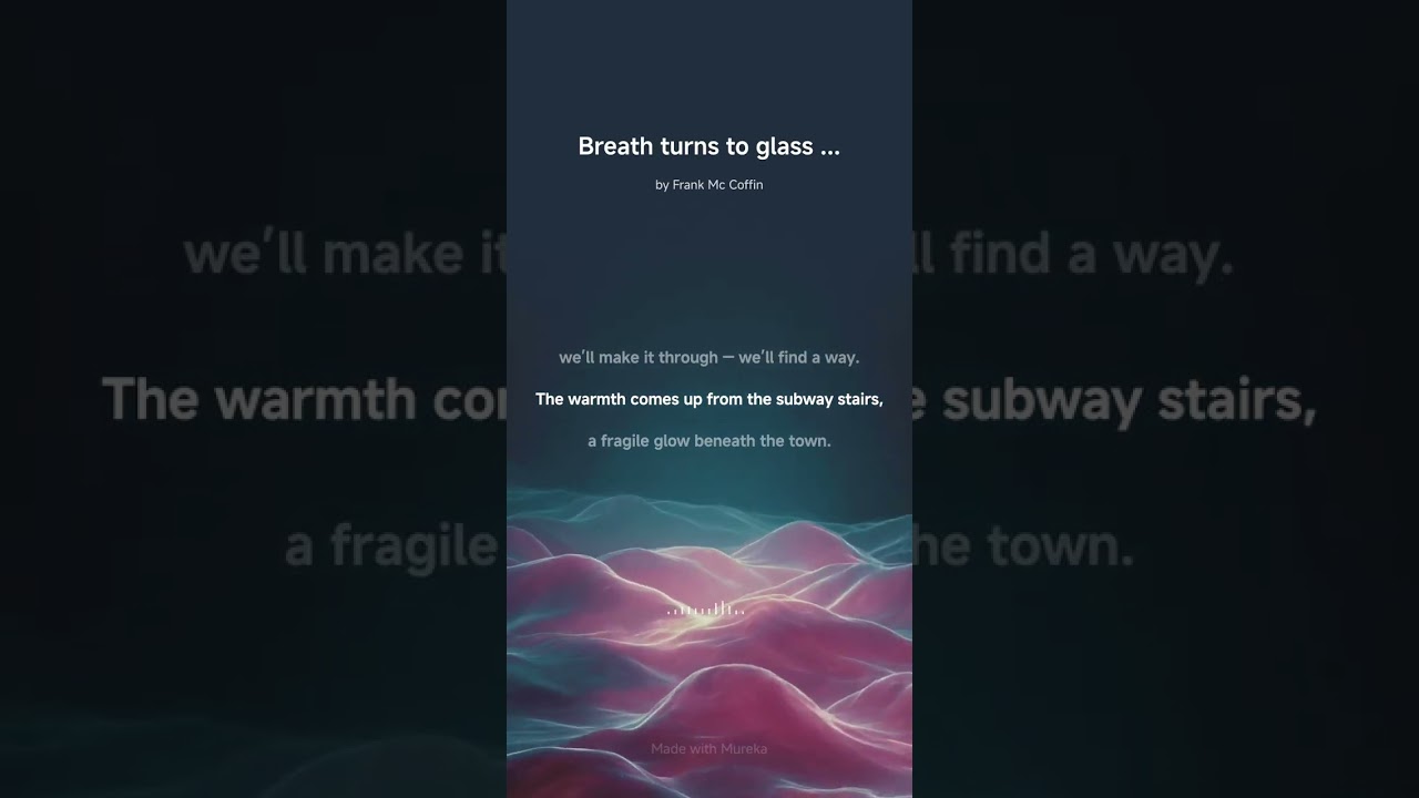 Breath Turns to Glass (Lyric Video) | Song for Hope & Resilience
