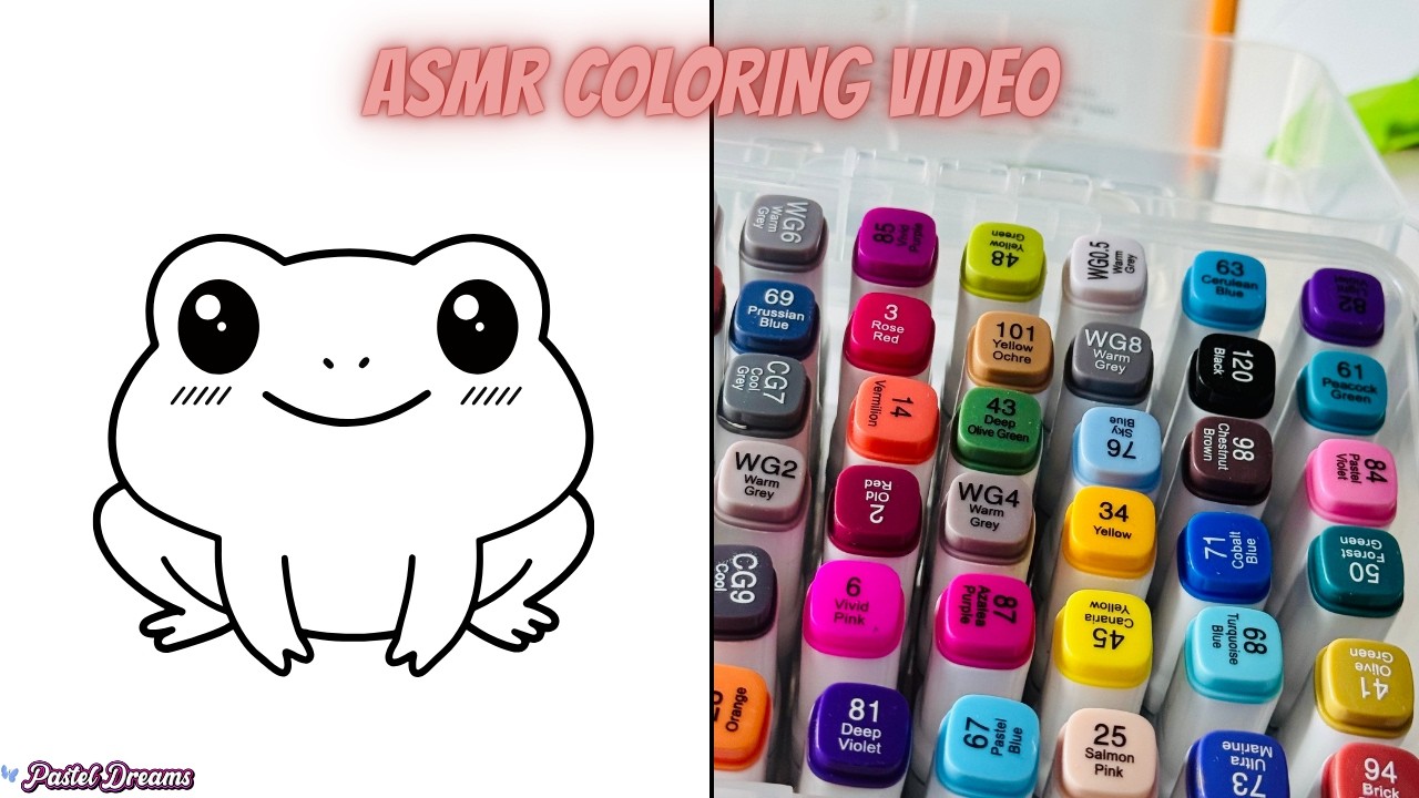 ASMR Coloring Book | Alcohol Markers!