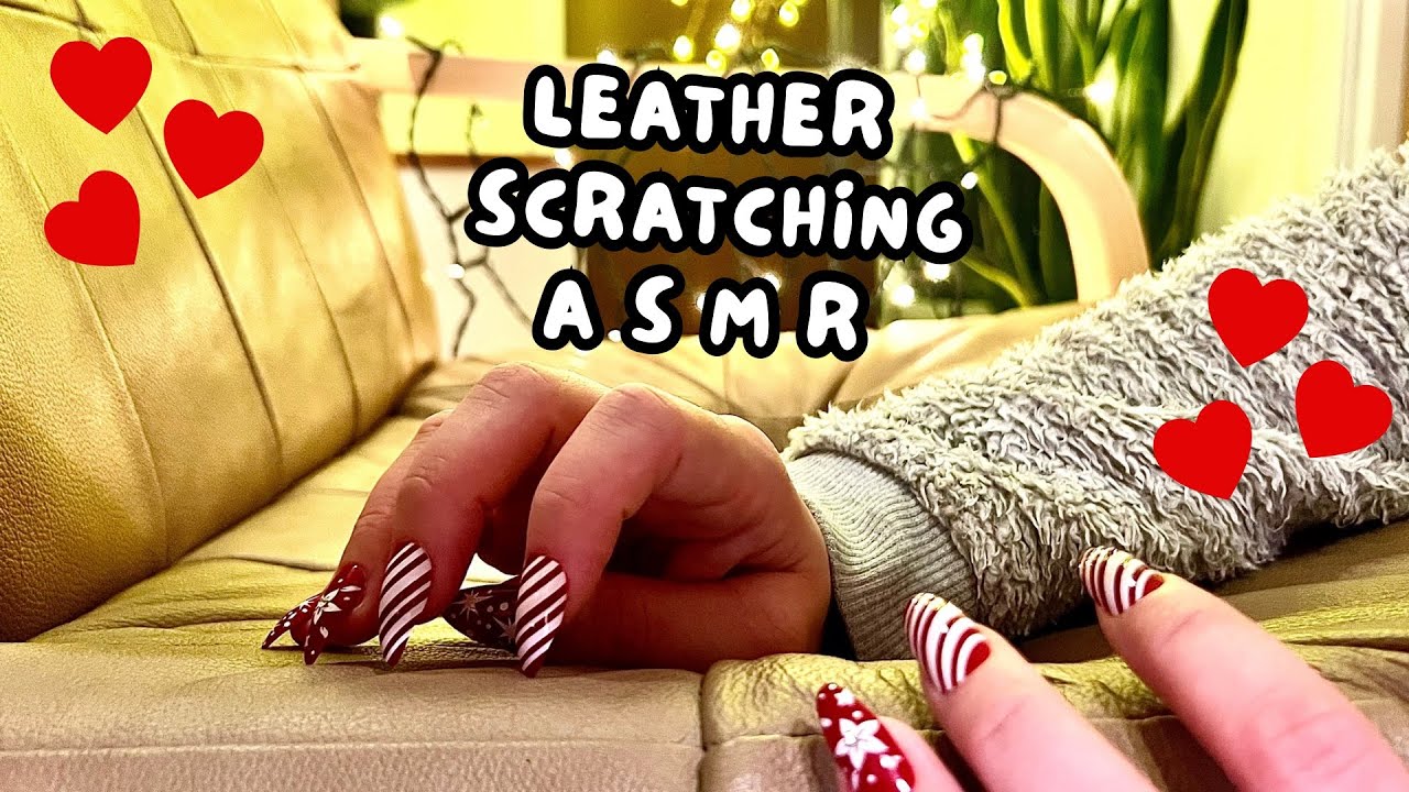 ASMR Leather Scratching | No Talking  | Textured Tingly Sounds for Sleep & Study