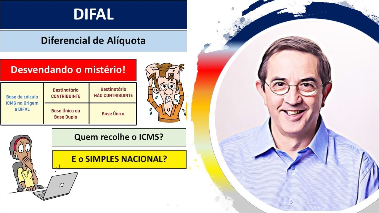 DIFAL. Como calcular. Contribuinte e não contribuinte. Acabou o mistério. Base dupla. Base simples.