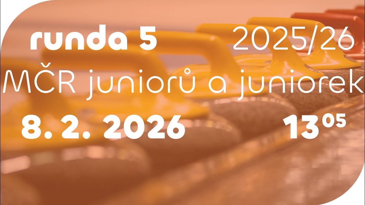 runda 4 – MČR juniorů a juniorek 2025/26