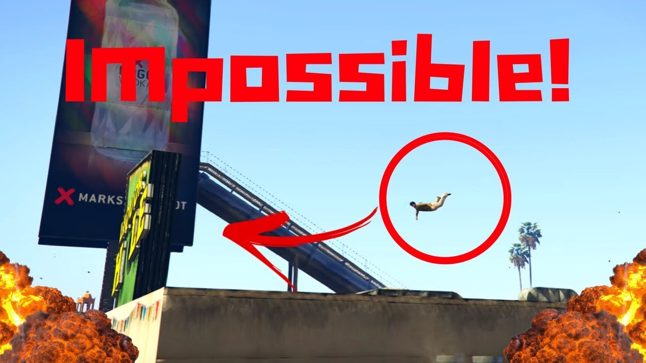 IMPOSSIBLE STUNT/LUCKY MOMENTS MONTAGE!!! GTA V