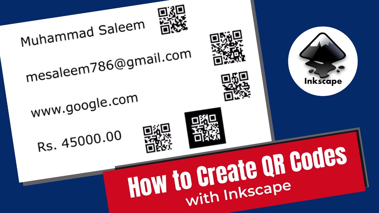 How to create QR Codes with Inkscape | Yellob