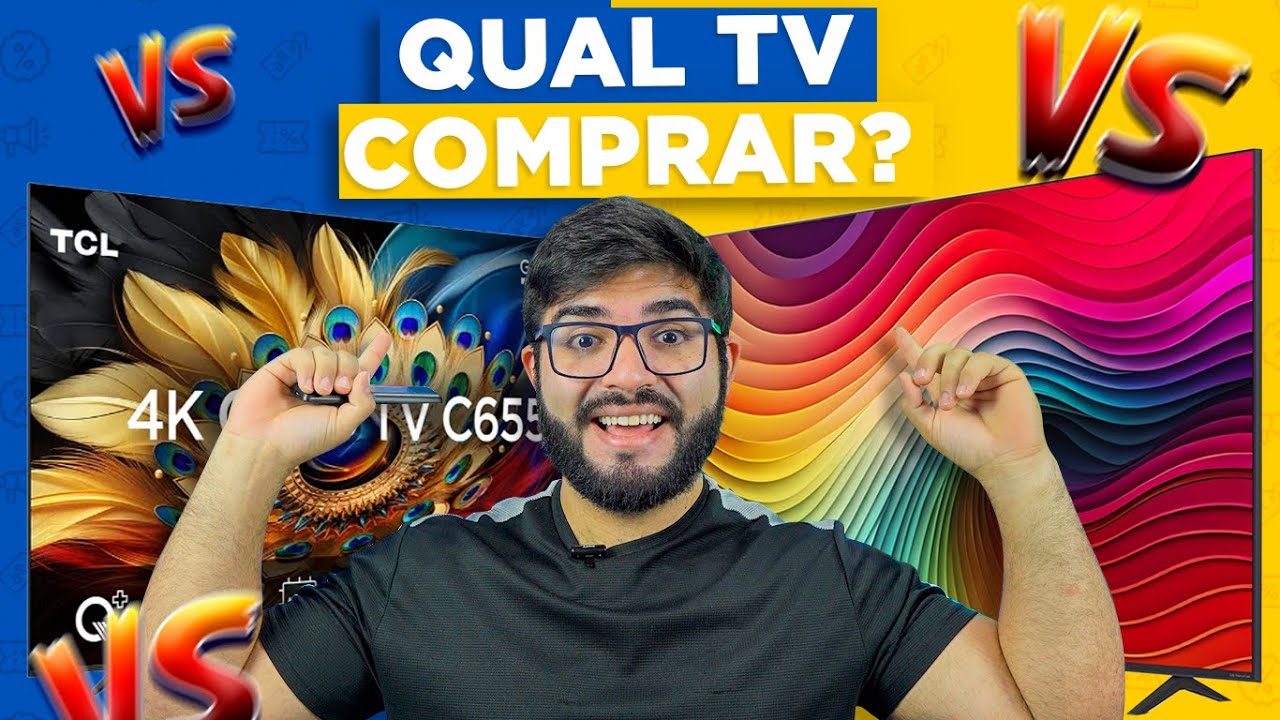LG NANO80T vs TCL C655, Qual COMPRAR em 2025? Comparativo LADO A LADO!