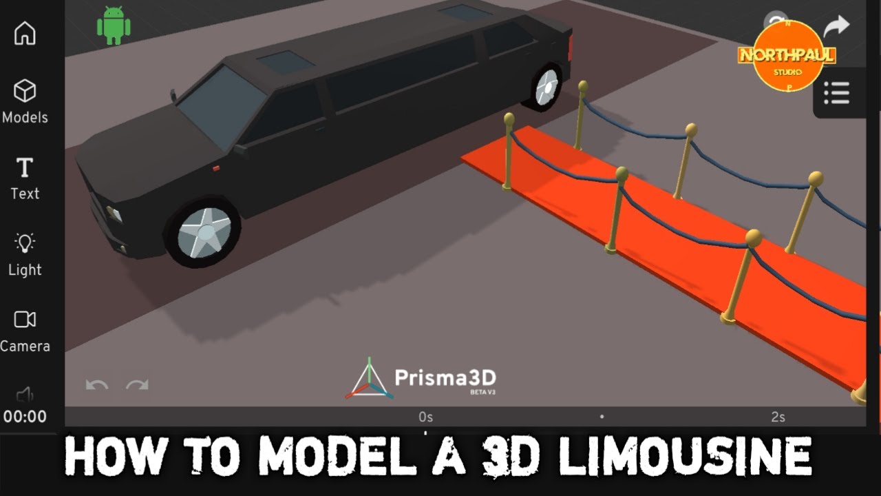 HOW TO MODEL A 3D LIMOUSINE USING PRISMA 3D 3.0 VERSION