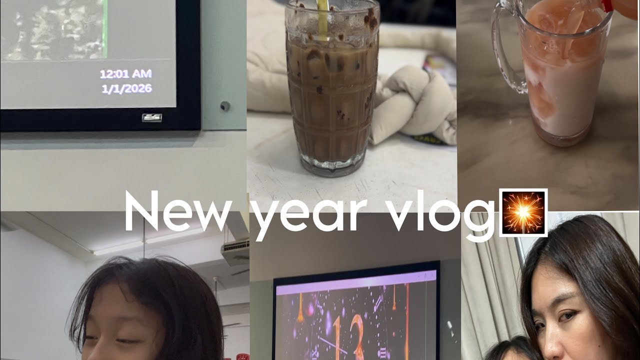 New year vlog🥰 countdown, grwm, drinks🎧💅🏻🥳