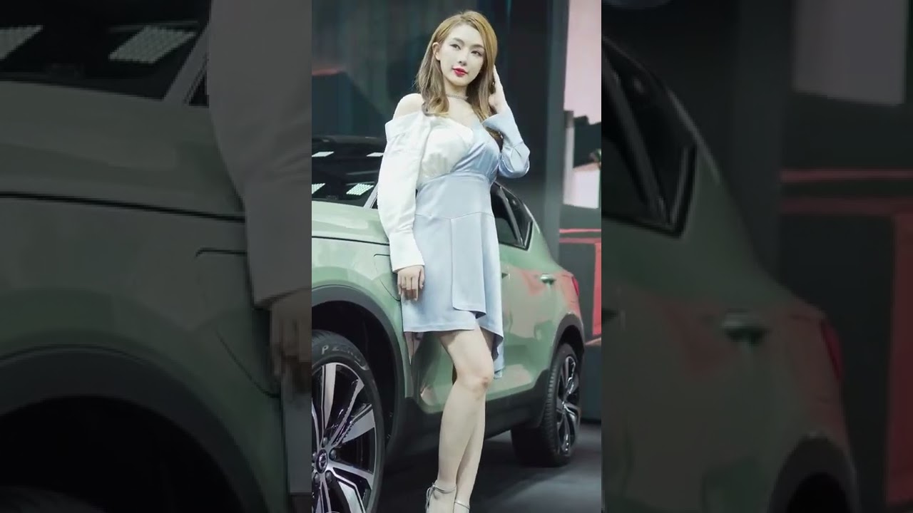 2020 Guangzhou Auto Show Volvo beauty leg model show | Asian beauty