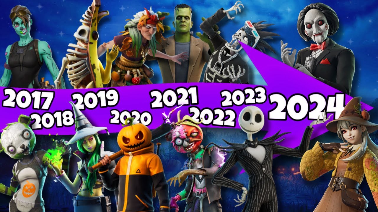 Every Fortnite Halloween Skin🎃🦇 (2017-2024)