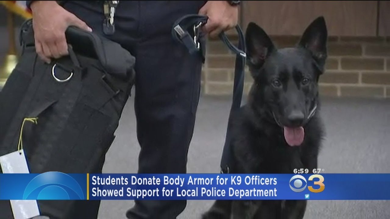 Local Students Donate Body Armour For K9 Officers