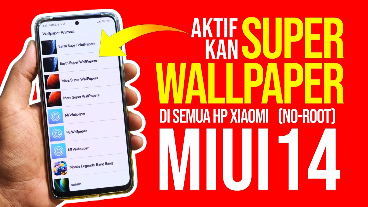 Cara Aktifkan Super Wallpaper di Semua Hp Xiaomi MIUI 14