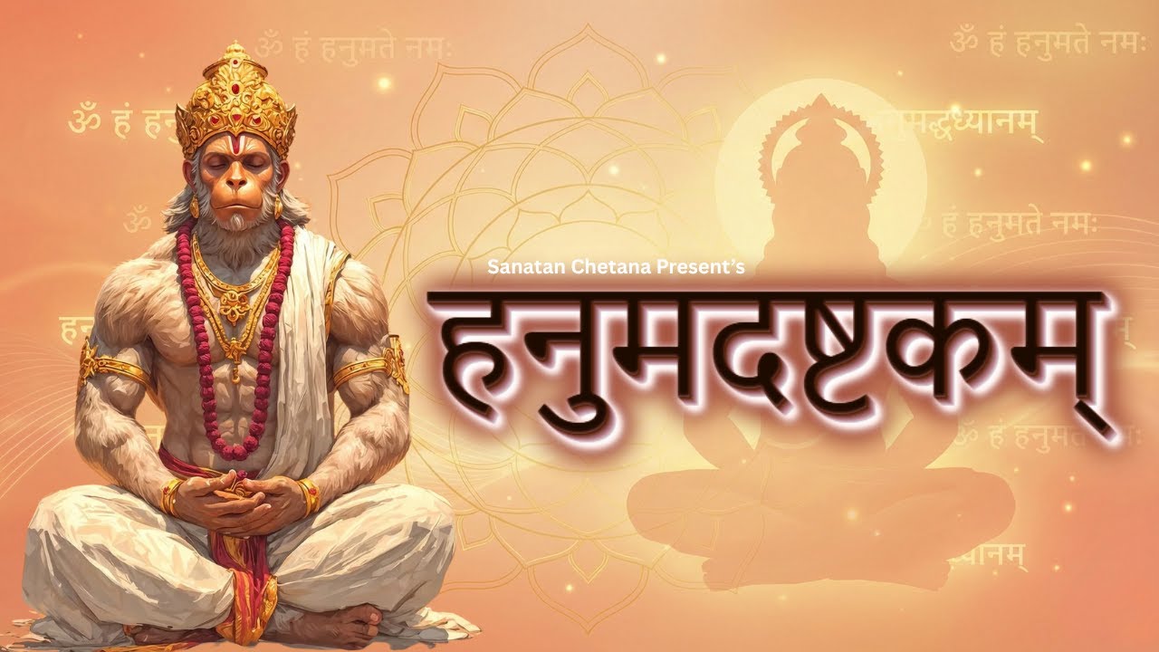 🔱 हनुमदष्टकम् | Hanumad Ashtakam | Powerful Hanuman Stotra for Strength, Protection & Devotion 🔱