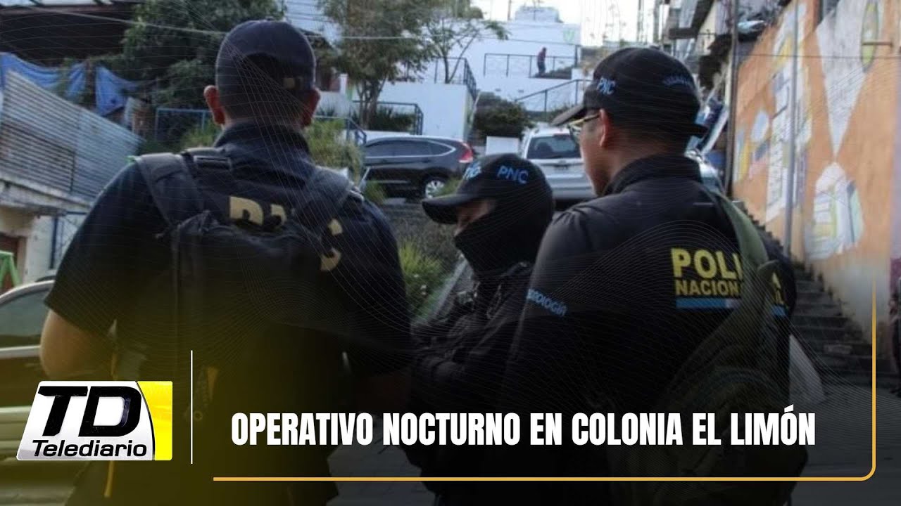 Operativo nocturno en colonia El Limón