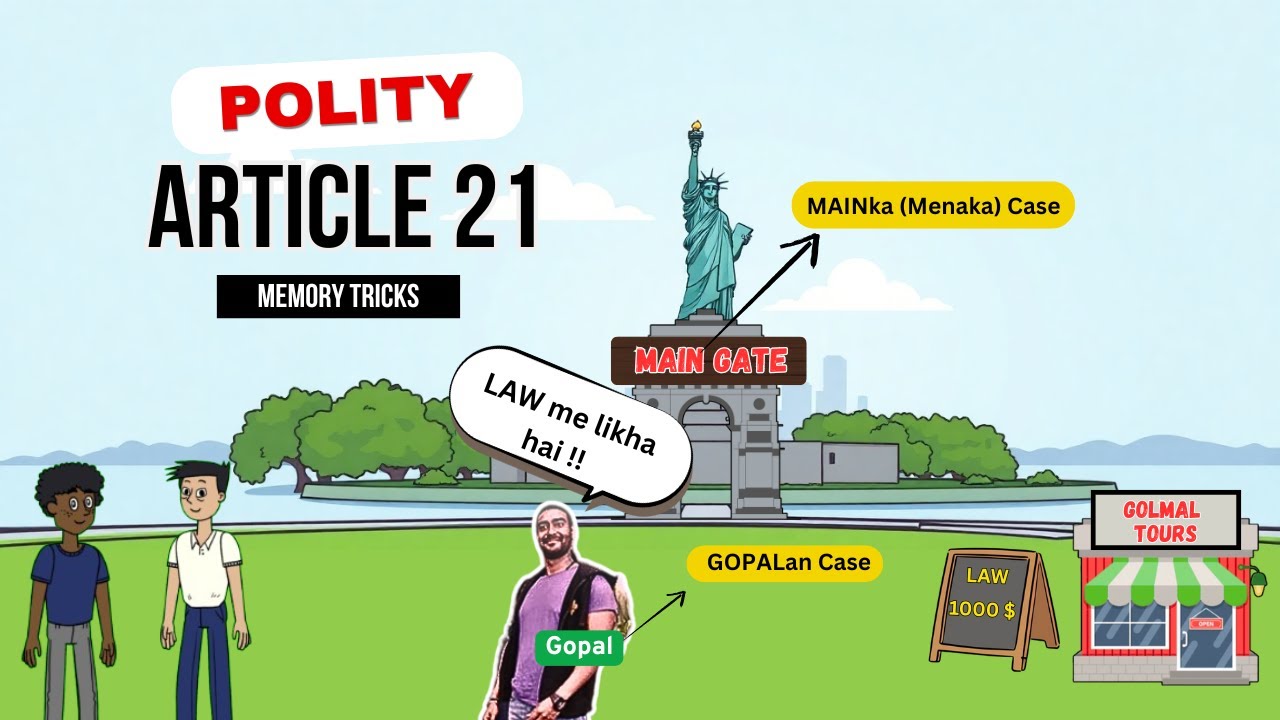 How to REMEMBER Article 21 | Indian Constitution | Right to Freedom | Fundamental Rights | UPSC
