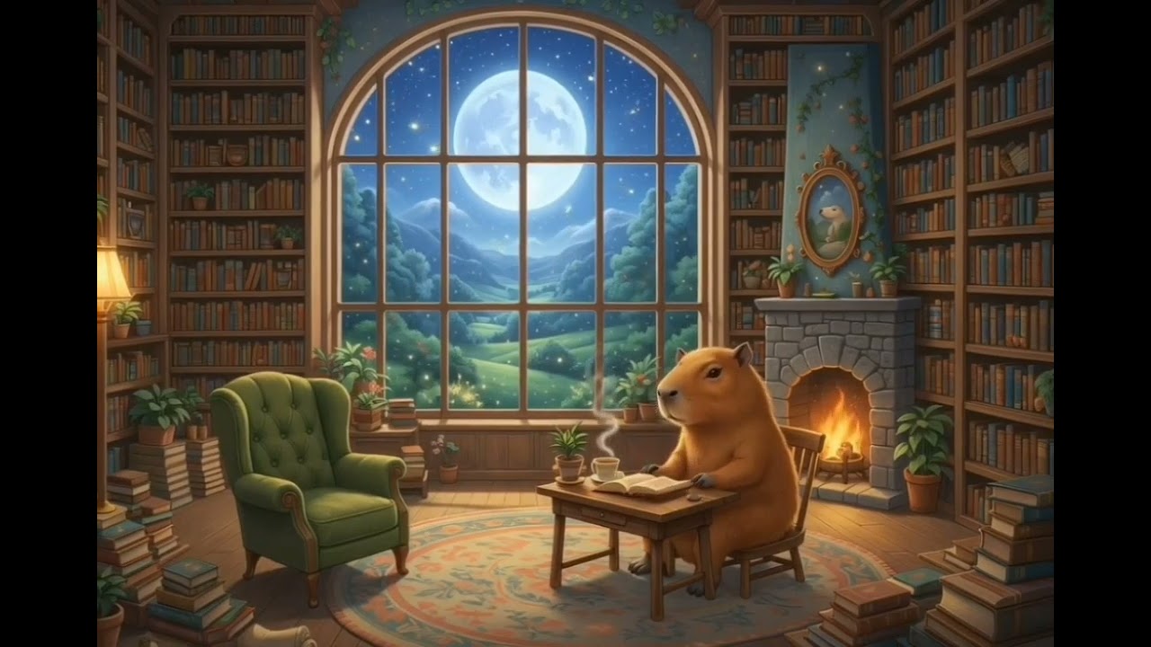 ✨ The Calm You Didn’t Know You Needed — Kuno in the Library 🐹📚