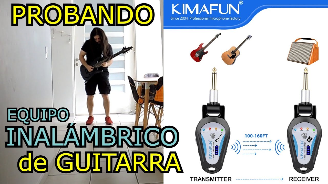 Probando el Equipo INALÁMBRICO para GUITARRA que me Regaló KIMAFUN - Guitar Wireless System