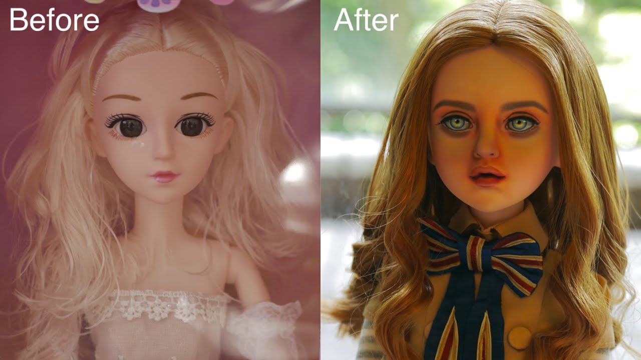 OOAK Custom M3GAN Doll #m3gan #ooakdoll #dollrepaint