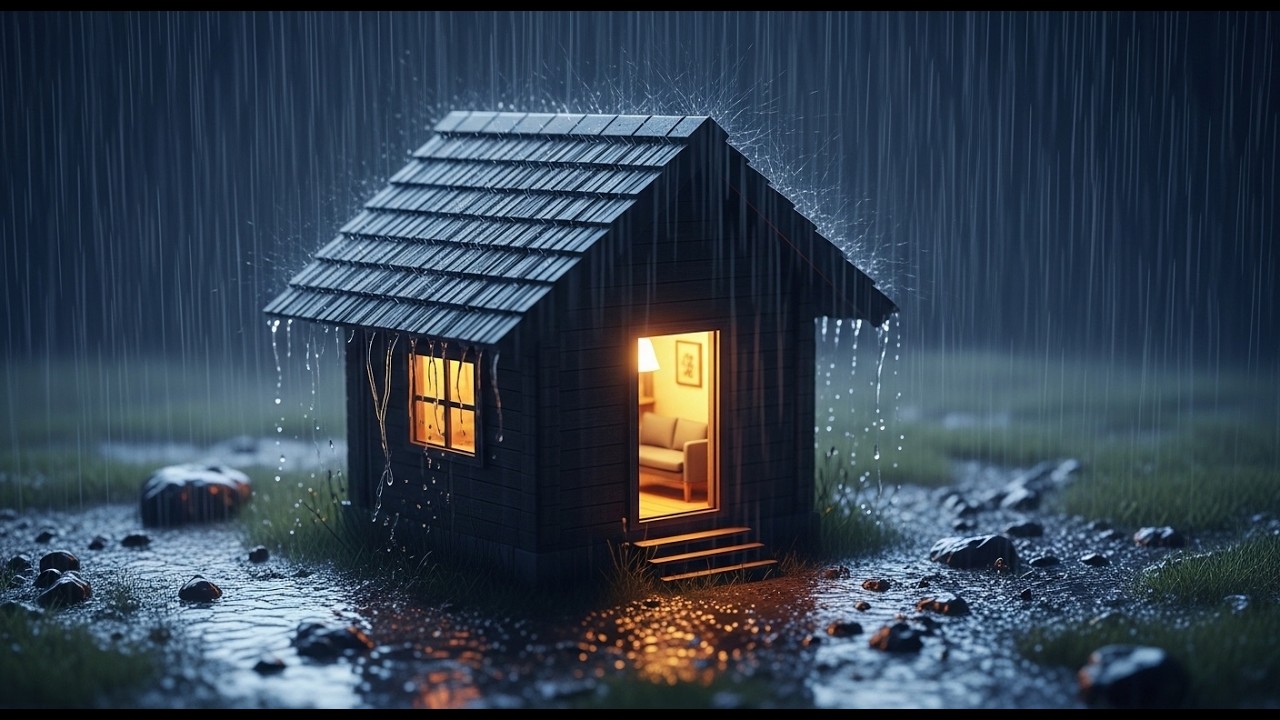 Intense Thunder and Heavy Rain for Sleeping | Insomnia Relief