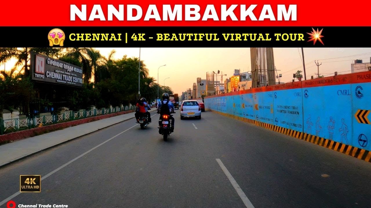 4K | Nandambakkam | Mount Poonamallee Road | Porur to Kathipara | Ramapuram | Virtual Tour