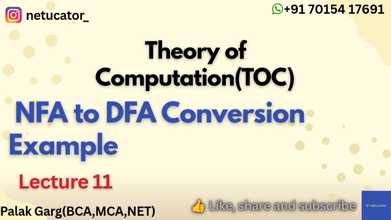 NFA to DFA Conversion | Second Last Bit = 1 Example#ugcnet#gate#toc#nfa#dfa#computerscience#gatecs