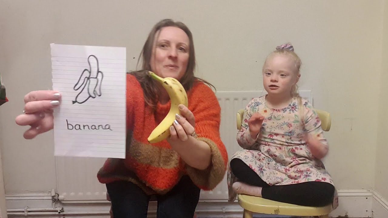 Makaton for 'Banana' 🍌