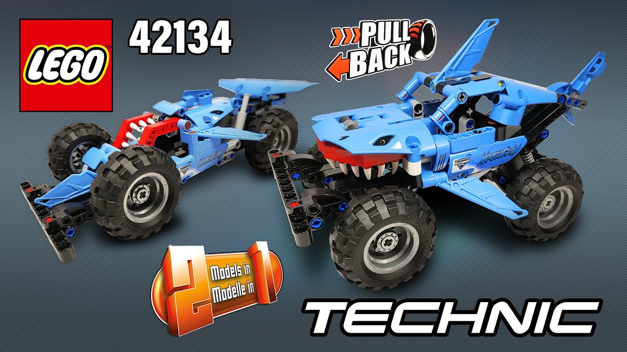 LEGO® Technic™ Megalodon™ & Low Racer Pull-Back (42134)[260 pcs] EXTRA Building Instructions | TBB