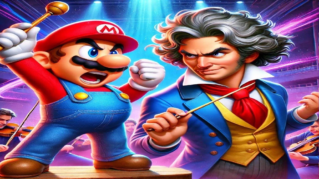 Beethoven Virus with SM64 Soundfont | AI video