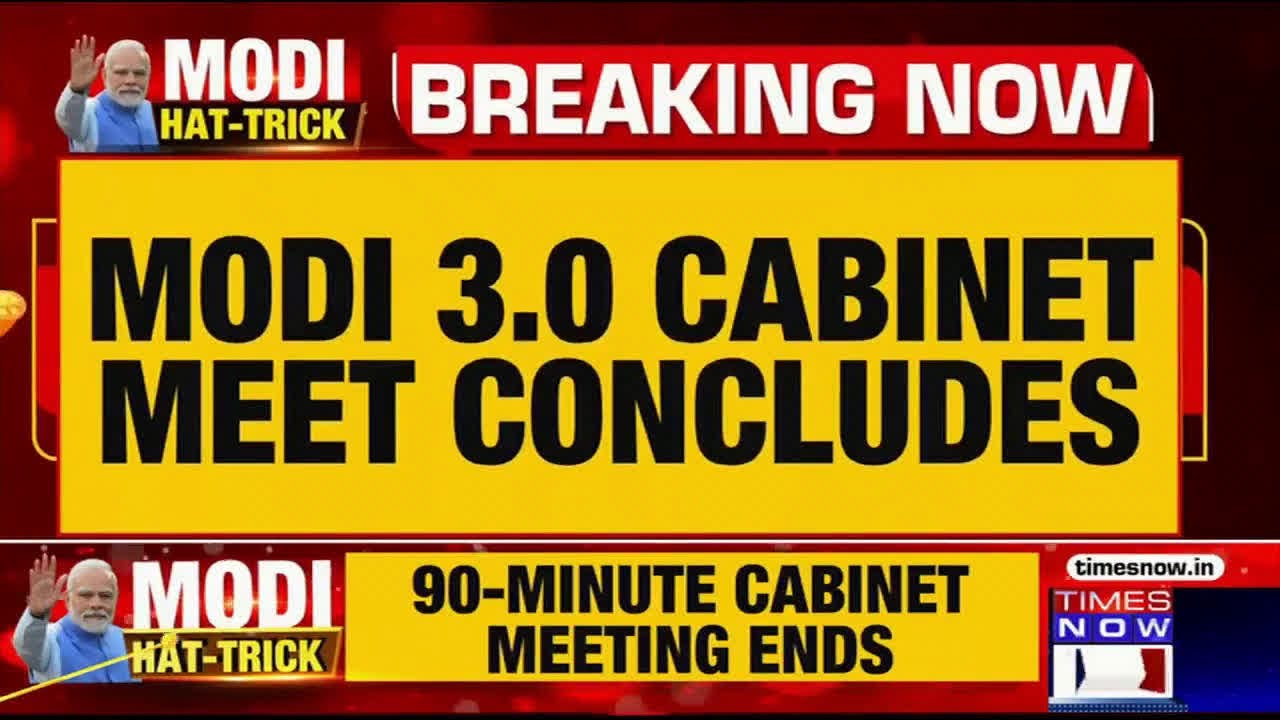 Modi 3.0: NDA's Cabinet Meeting Concludes, Rajnath Singh & Nitin Gadkari Leave PM's Residence