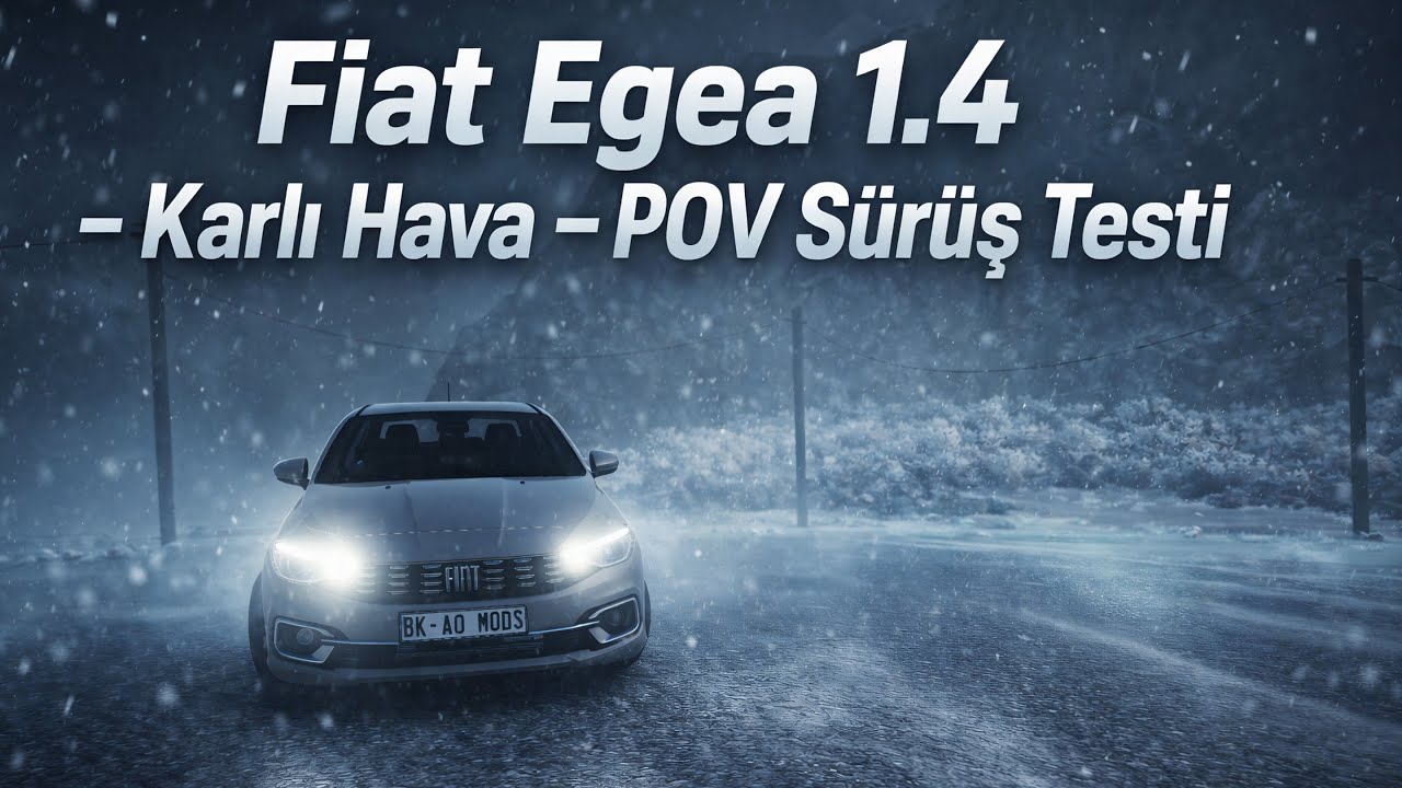 Fiat Egea 1.4 | Karlı Hava POV Sürüş Testi