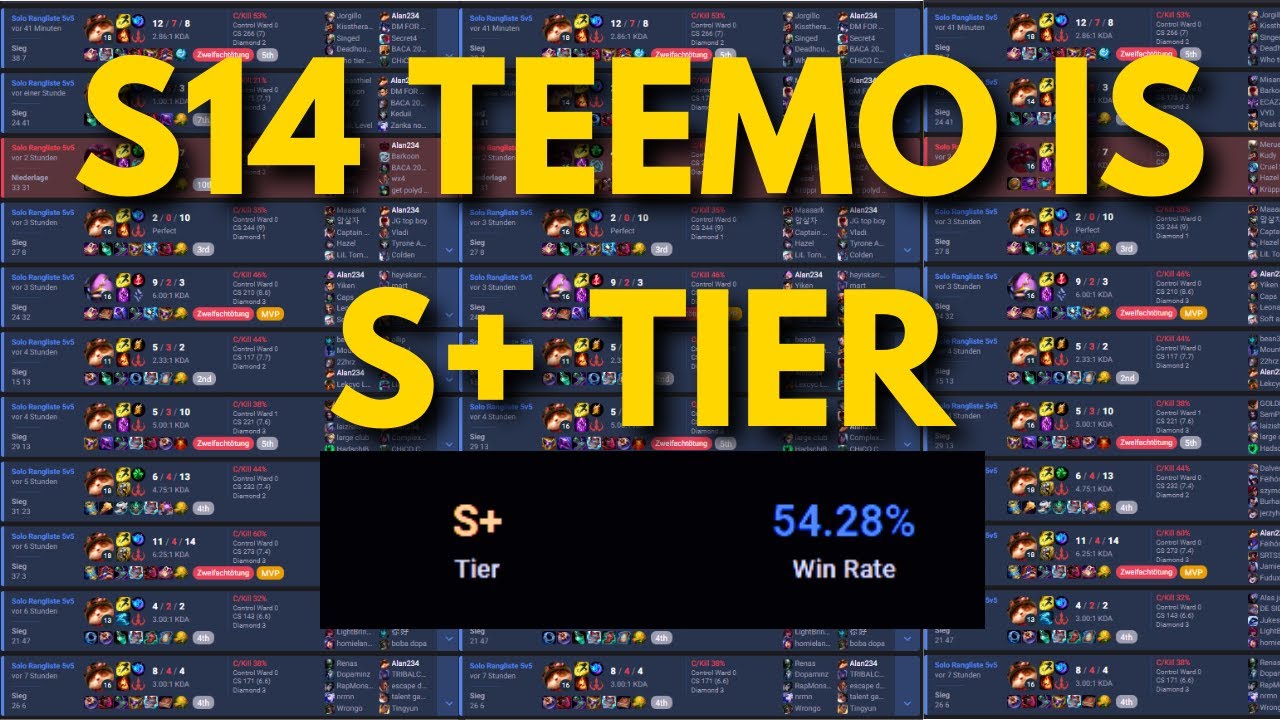 S14 TEEMO IS UNBALANCED AND UNSKILLED BROKEN, GET TEMPELO NOW