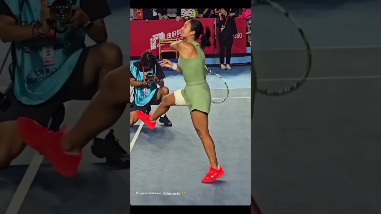 Alex Eala after the Match 