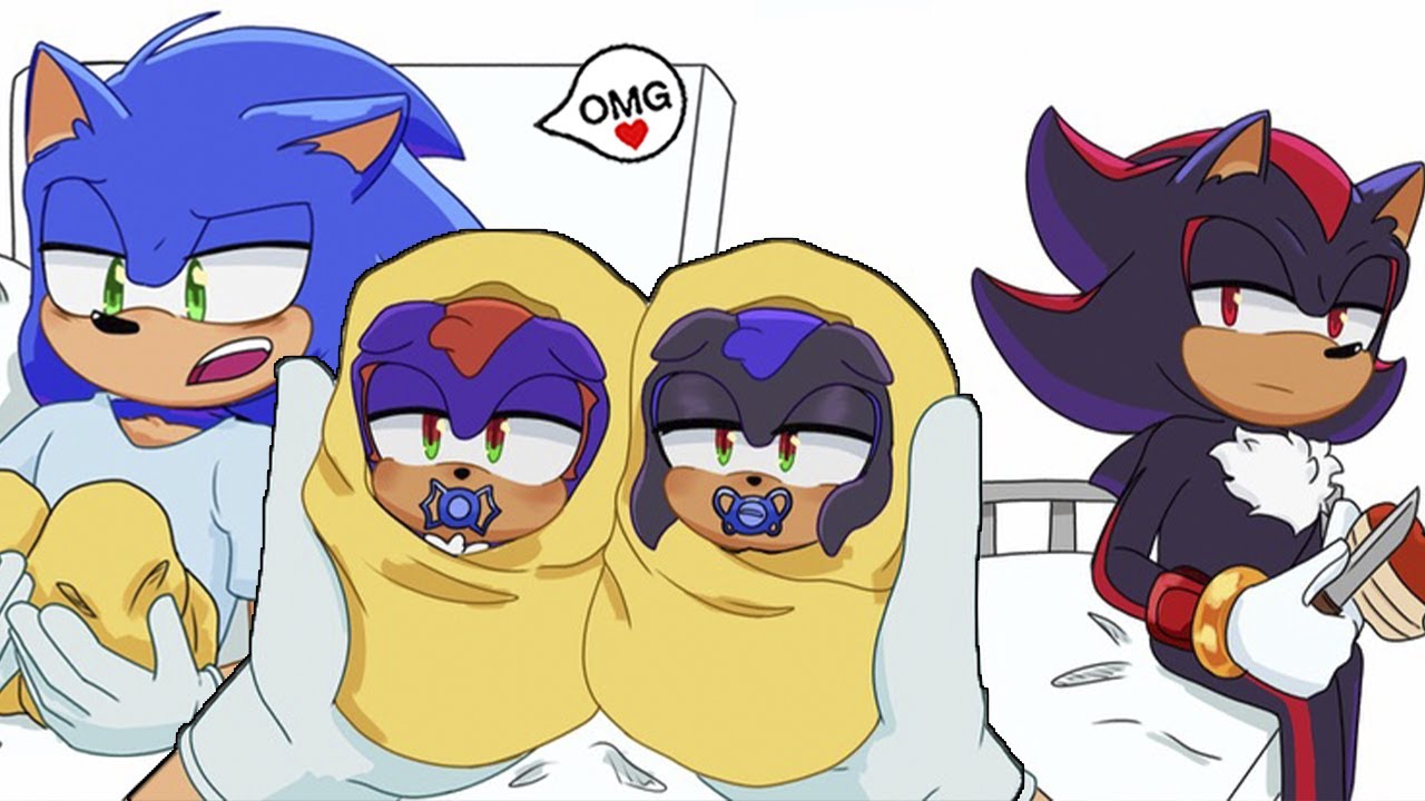 Sonic and Shadow have Babies?...😏 ❤️ | Sonic x Shadow (Sonadow) | Comic Dub
