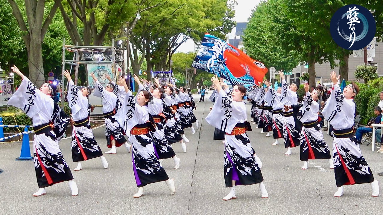 藍なり｜第25回 富山のよさこい祭り 1日目　城址大通り東コース【SIRIUS～燃ゆる想ひ～】