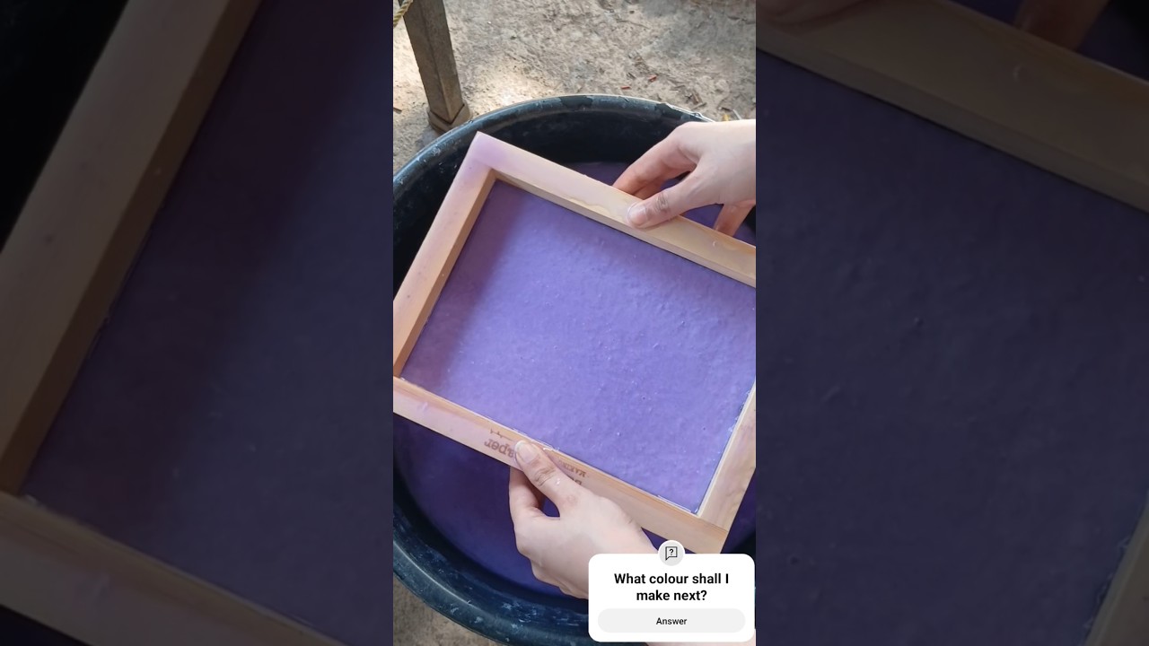 How to make Paper from waste Paper 💜| Hand made Paper at Home #paperart #recycledpaper #papercuts