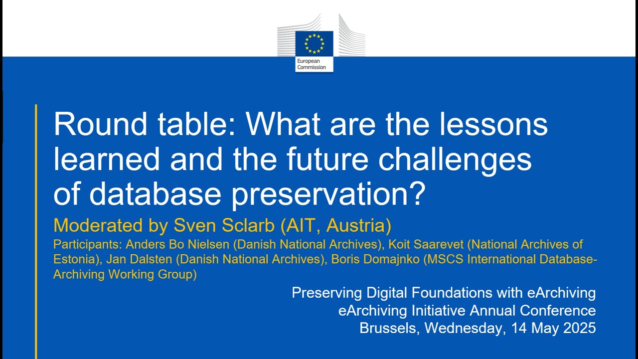 Round table: What are the lessons learned and the future challenges of database preservation?