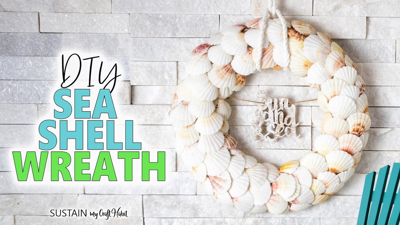 How to Make a Beachy Wreath with Sea Shells!