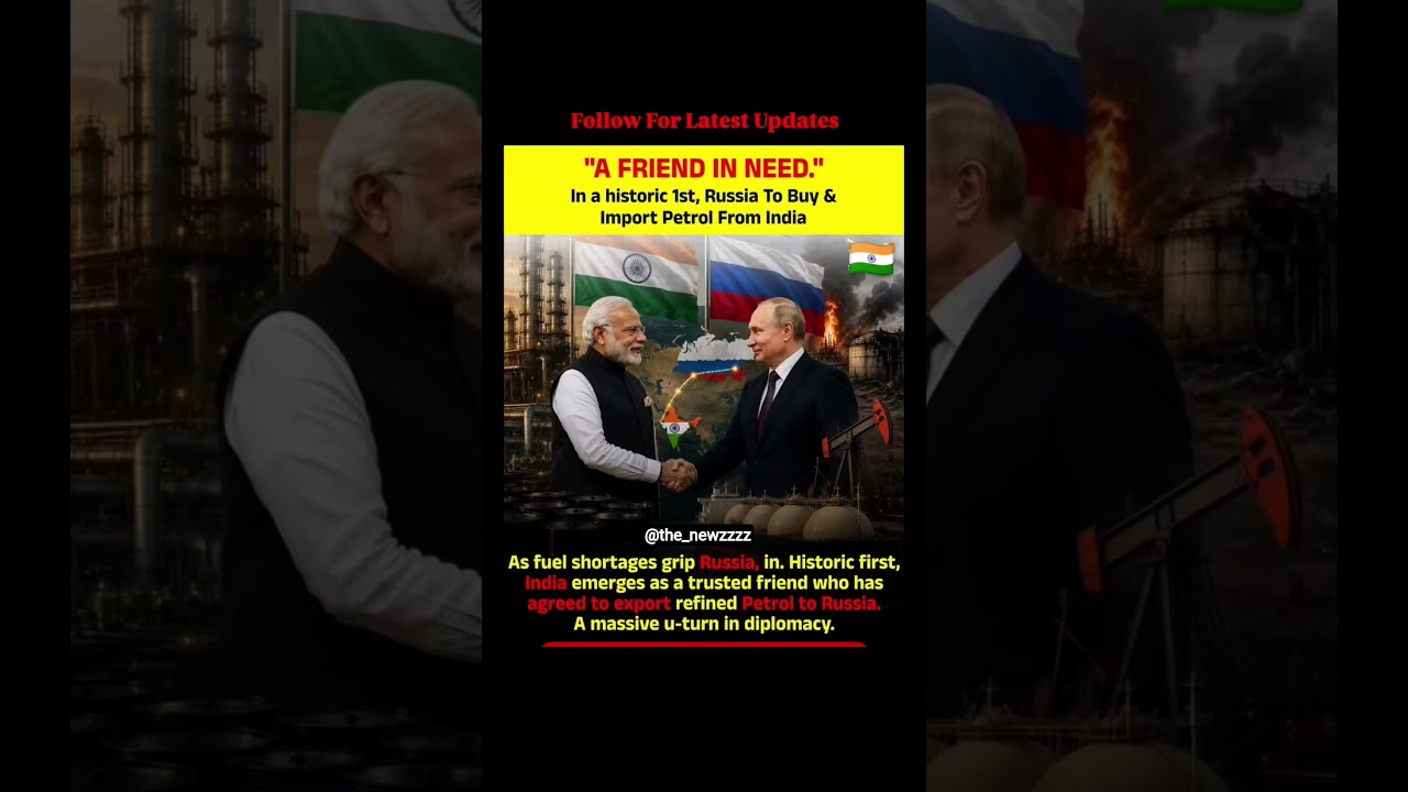 India Exporting Petrol to Russia? Truth Behind the Fuel Crisis & Global Trade! 🇮🇳🤝🇷🇺 #Russia #India