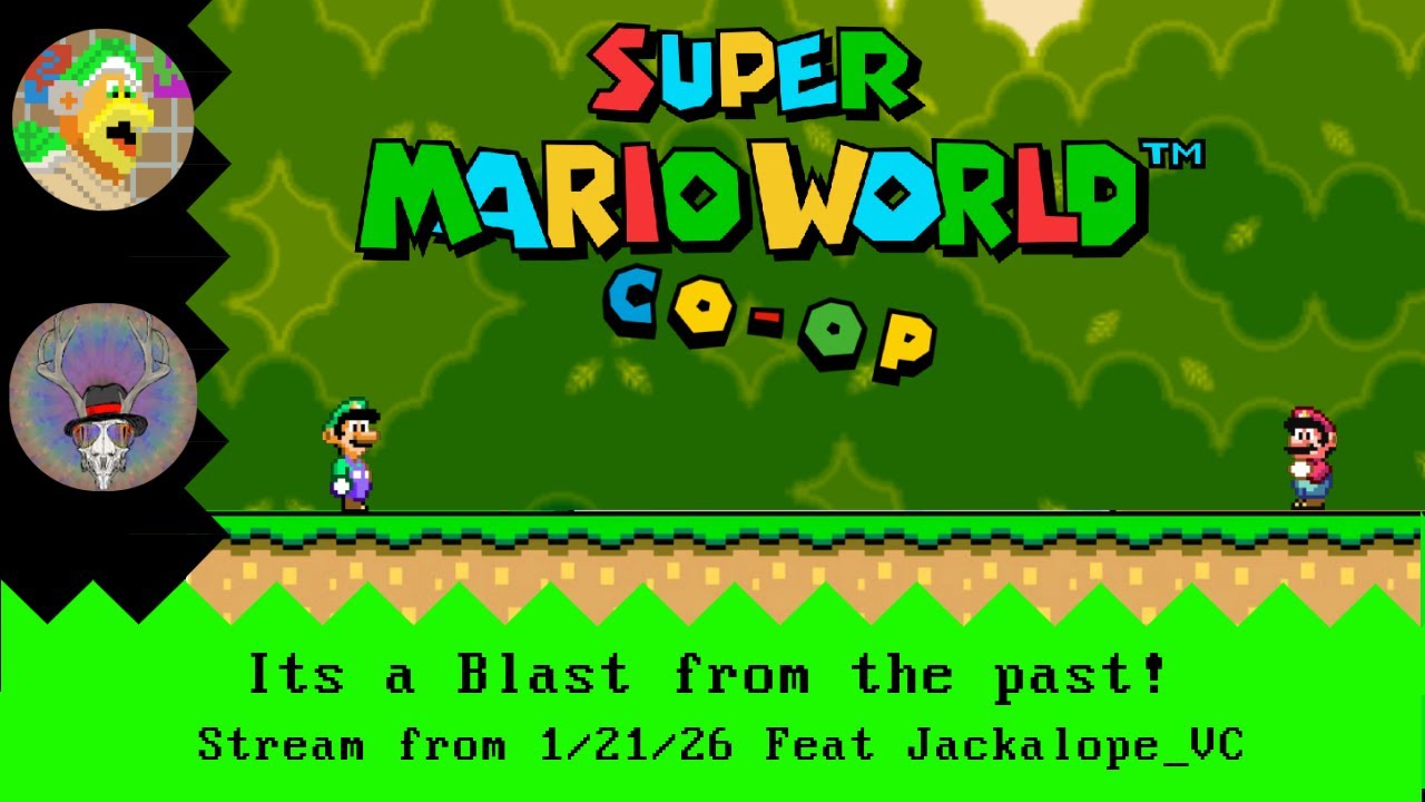 Its a blast from the past: Super Mario World CO-OP with @jackalope_VC