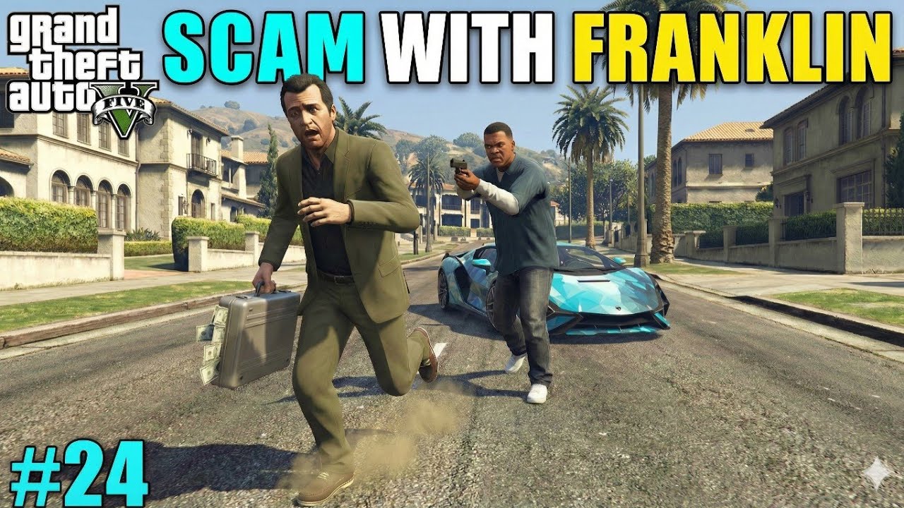 BECOMING GANGSTER AND STEALING CASH FROM FRANKLINS HOME FOR BUYING LUXURY CAR | GTA 5 GAMEPLAY #24 