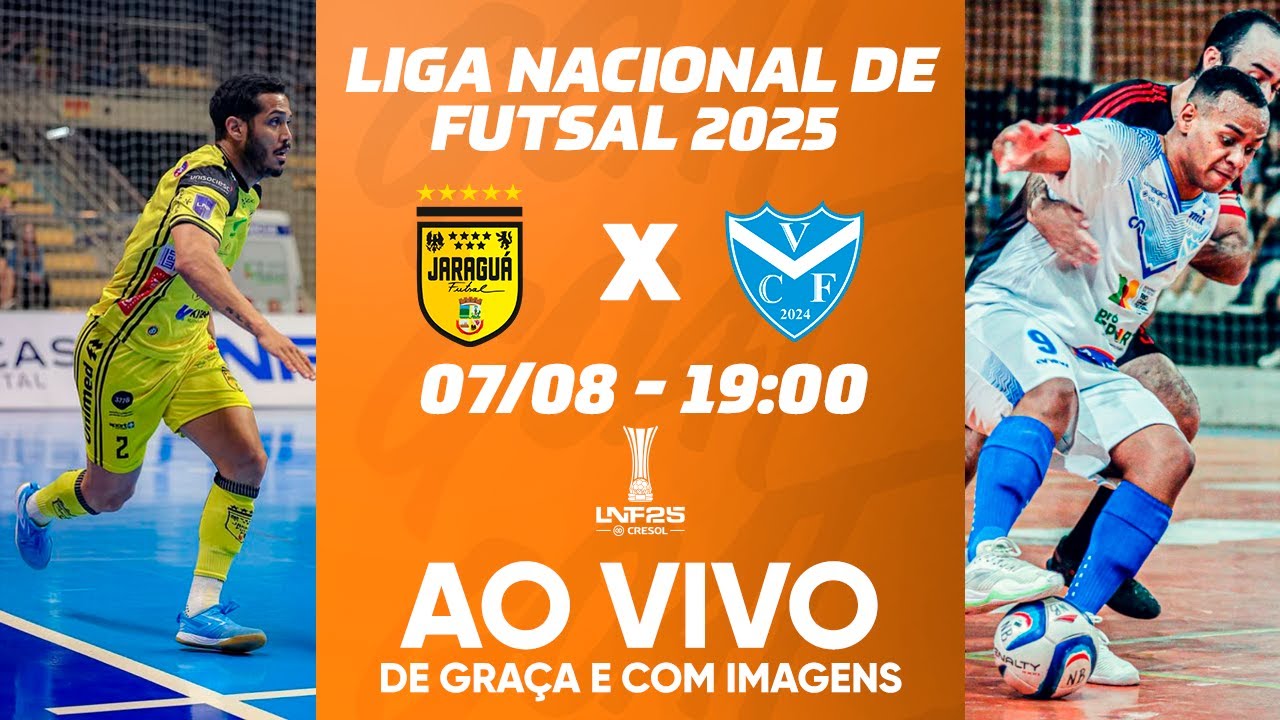 JARAGUÁ X VÉLEZ CAMAQUÃ | LIGA NACIONAL DE FUTSAL - LNF 2025 | AO VIVO E COM IMAGENS