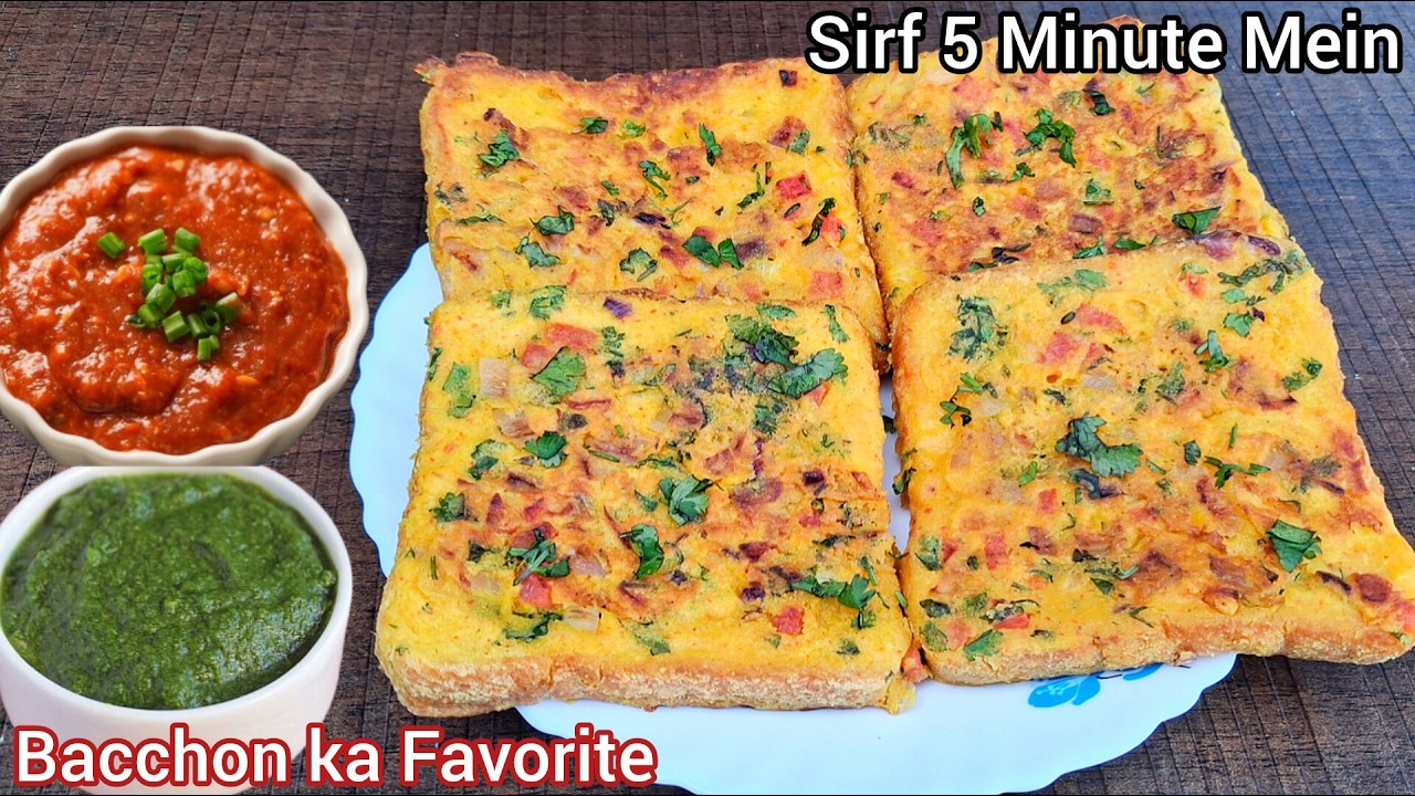 Bread aur Besan ka itna tasty nashta ki roz banayenge Quick Morning Breakfast Recipe / Bread nasta